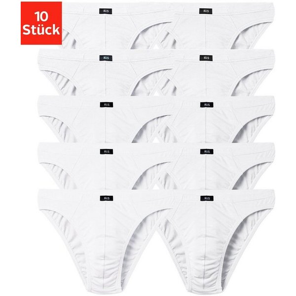 H.I.S Slip Herren Minislip (Packung, 10-St) in Baumwoll-Mix