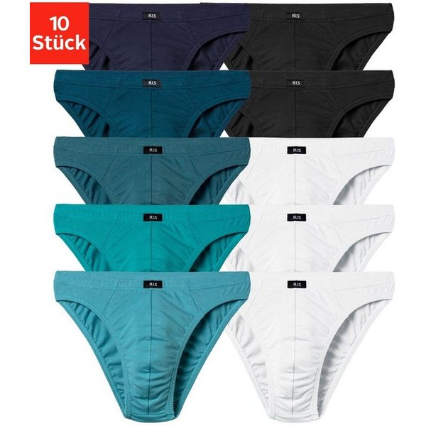 H.I.S Slip Herren Minislip (Packung, 10-St) in Baumwoll-Mix
