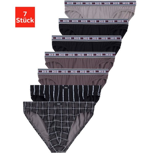 H.I.S Slip (Packung, 7-St) aus bequemer Baumwoll-Stretch-Qualität