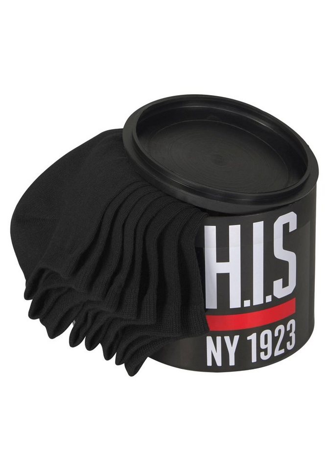 H.I.S Sneakersocken Basic Damen & Herren Unisex, für Business & Freizeit (Dose, 8-Paar, Gr. 35-38 bis 47-48) in der Geschenkdose – Bild 3 von 5