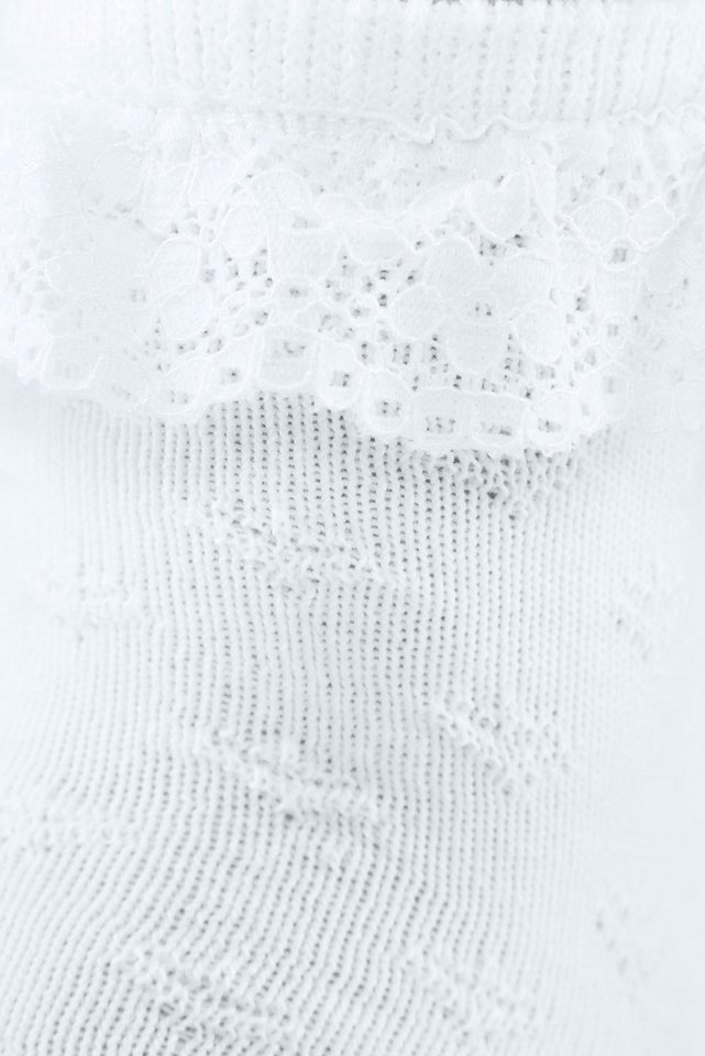 H.I.S Socken Babysocken Ajour (Packung, 3-Paar, 0-24 Monate) mit feinem Ajour Strickmuster und kleiner Rüsche – Bild 5 von 5