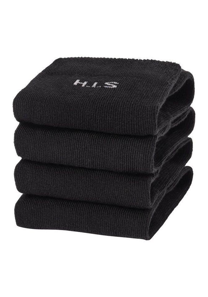 H.I.S Socken Basic Damen Socken Strümpfe, mit Komfortbund Klassische Freizeitsocken (Packung, 4-Paar, Gr. 35-38 bis 39-42) ohne einschneidendes Bündchen – Bild 3 von 5