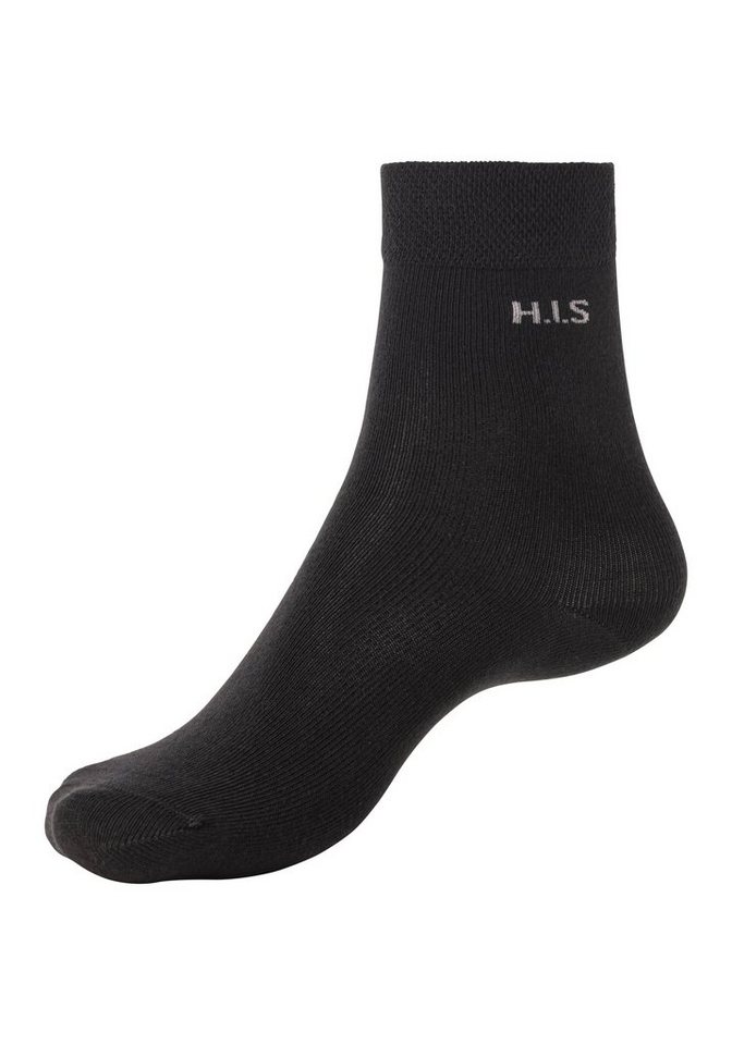 H.I.S Socken Basic Damen Socken Strümpfe, mit Komfortbund Klassische Freizeitsocken (Packung, 4-Paar, Gr. 35-38 bis 39-42) ohne einschneidendes Bündchen – Bild 4 von 5