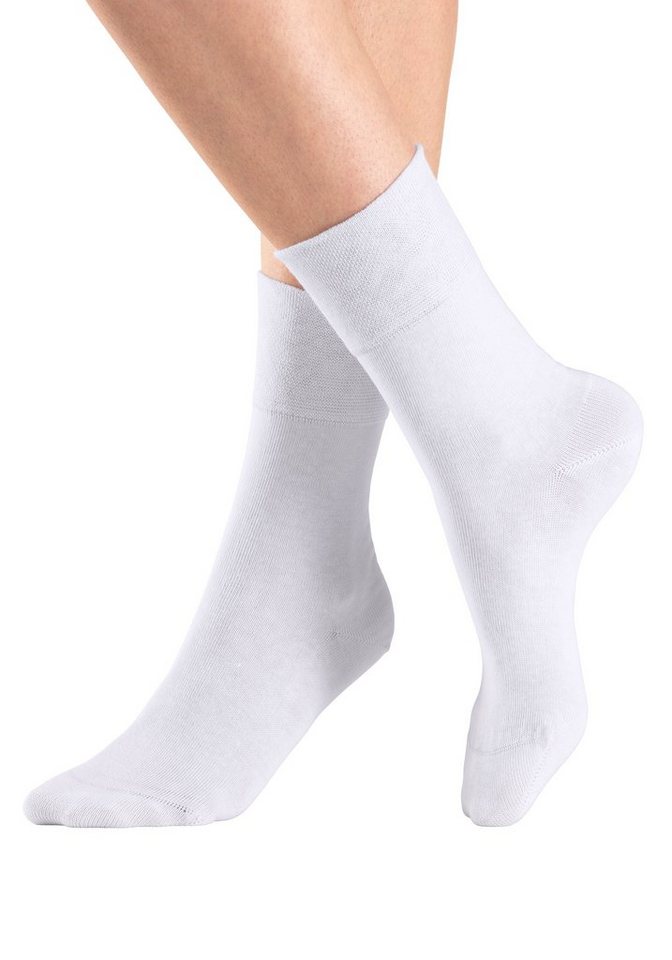 H.I.S Socken Damen Herren Basic Socken (Packung, 6-Paar, unisex Gr. 35-38 bis 43-46) mit Komfortbund auch für Diabetiker geeignet – Bild 3 von 5