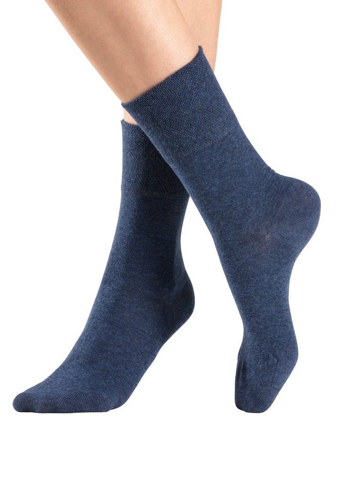 H.I.S Socken Damen Herren Basic Socken (Packung, 6-Paar, unisex Gr. 35-38 bis 43-46) mit Komfortbund auch für Diabetiker geeignet – Bild 3 von 5