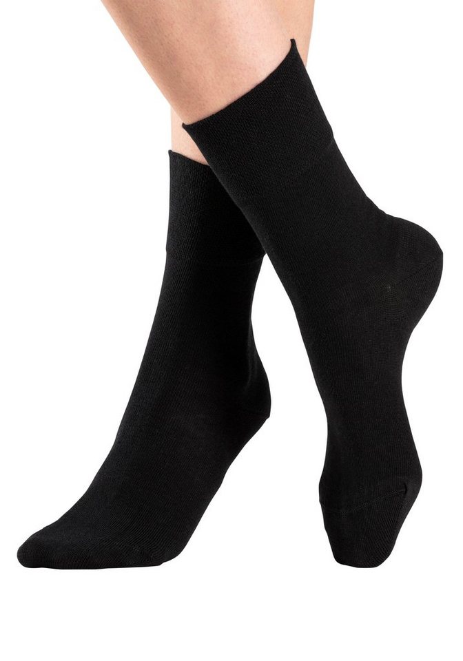 H.I.S Socken Damen Herren Basic Socken (Packung, 6-Paar, unisex Gr. 35-38 bis 43-46) mit Komfortbund auch für Diabetiker geeignet – Bild 5 von 5
