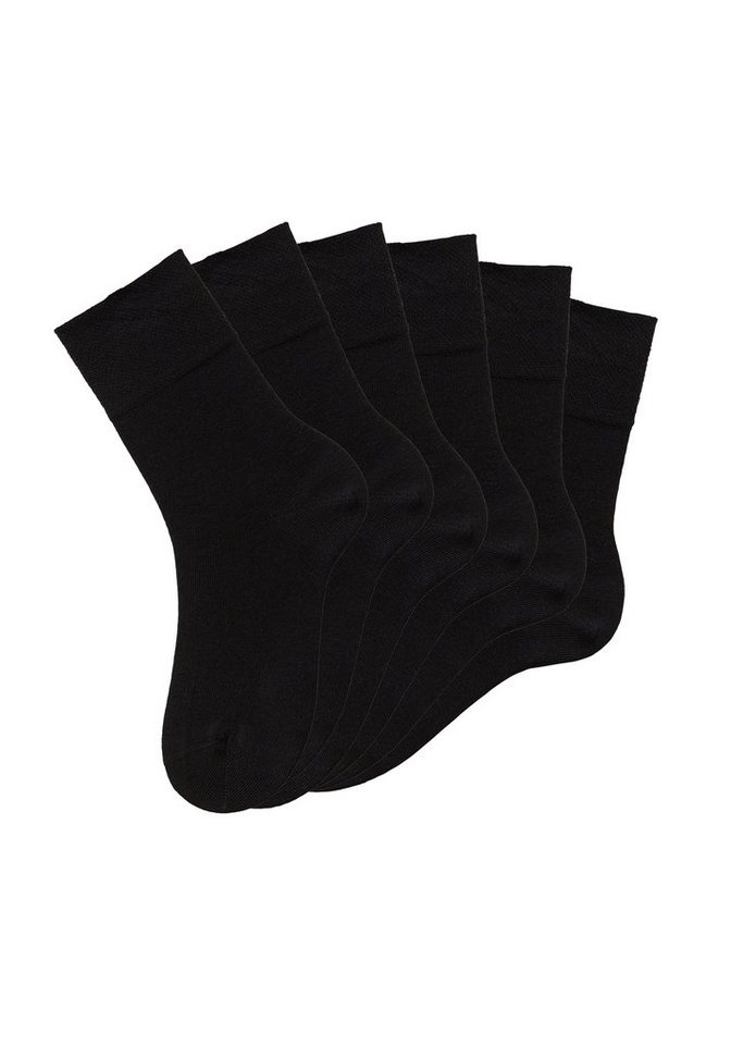 H.I.S Socken Damen Herren Basic Socken (Packung, 6-Paar, unisex Gr. 35-38 bis 43-46) mit Komfortbund auch für Diabetiker geeignet – Bild 2 von 5