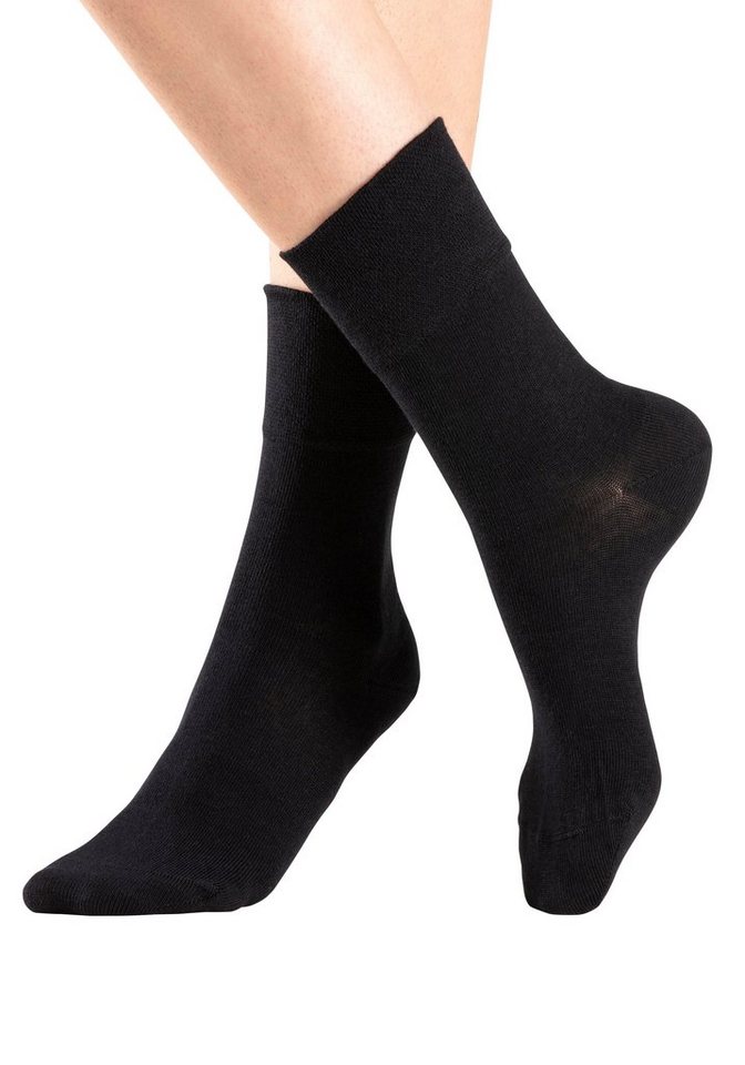 H.I.S Socken Damen Herren Basic Socken (Packung, 6-Paar, unisex Gr. 35-38 bis 43-46) mit Komfortbund auch für Diabetiker geeignet – Bild 3 von 5