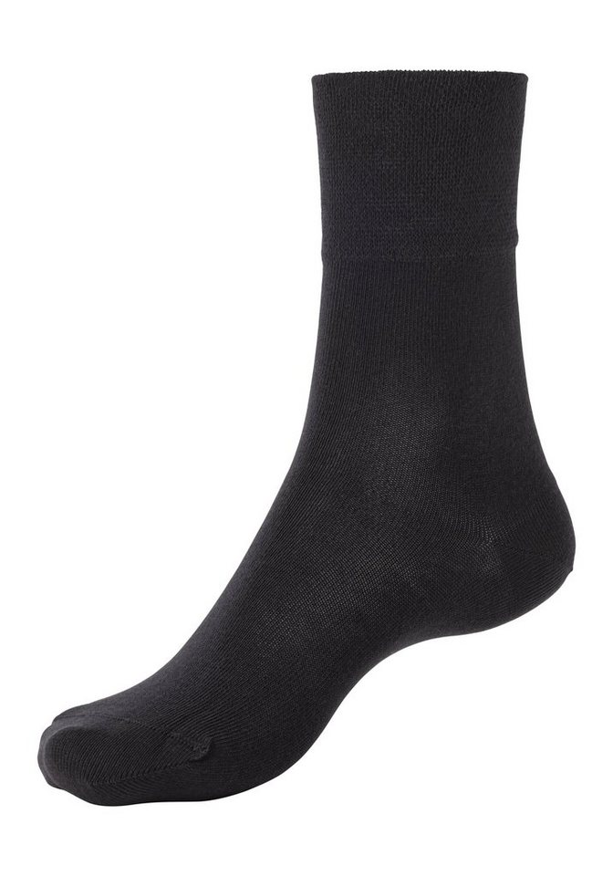 H.I.S Socken Damen Herren Basic Socken (Packung, 6-Paar, unisex Gr. 35-38 bis 43-46) mit Komfortbund auch für Diabetiker geeignet – Bild 5 von 5
