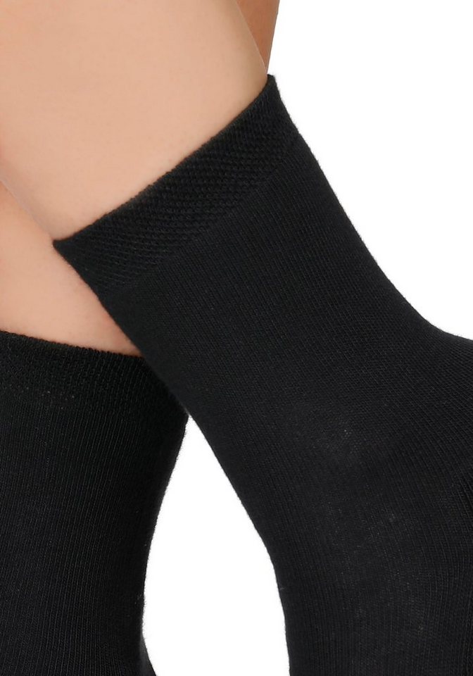 H.I.S Socken Damen Herrensocken Frottee meliert oder uni (Packung, 6-Paar, Gr. 35-38-bis 43-46) mit bequemem Frottee – Bild 4 von 5