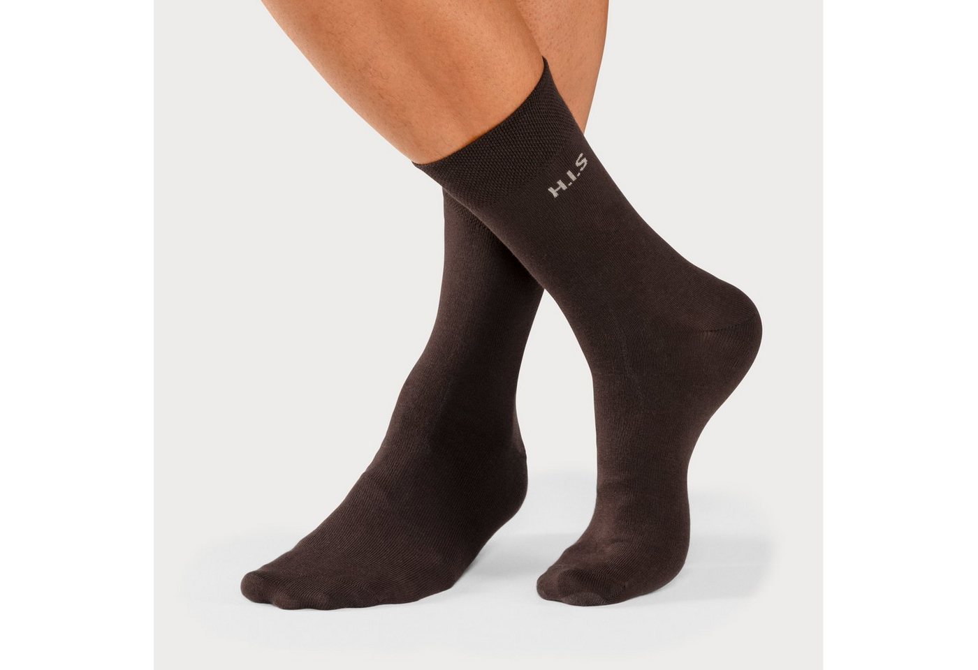 H.I.S Socken Herren Basic Comfort Socken (Packung, 4-Paar, Gr. 43-46 bis 47-48) mit druckfreiem Bündchen – Bild 3 von 5
