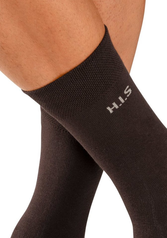 H.I.S Socken Herren Basic Comfort Socken (Packung, 4-Paar, Gr. 43-46 bis 47-48) mit druckfreiem Bündchen – Bild 4 von 5