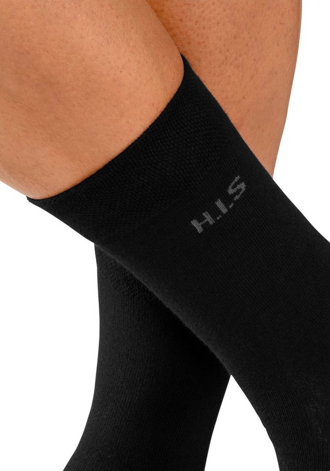 H.I.S Socken Herren Basic Comfort Socken (Packung, 4-Paar, Gr. 43-46 bis 47-48) mit druckfreiem Bündchen – Bild 4 von 5