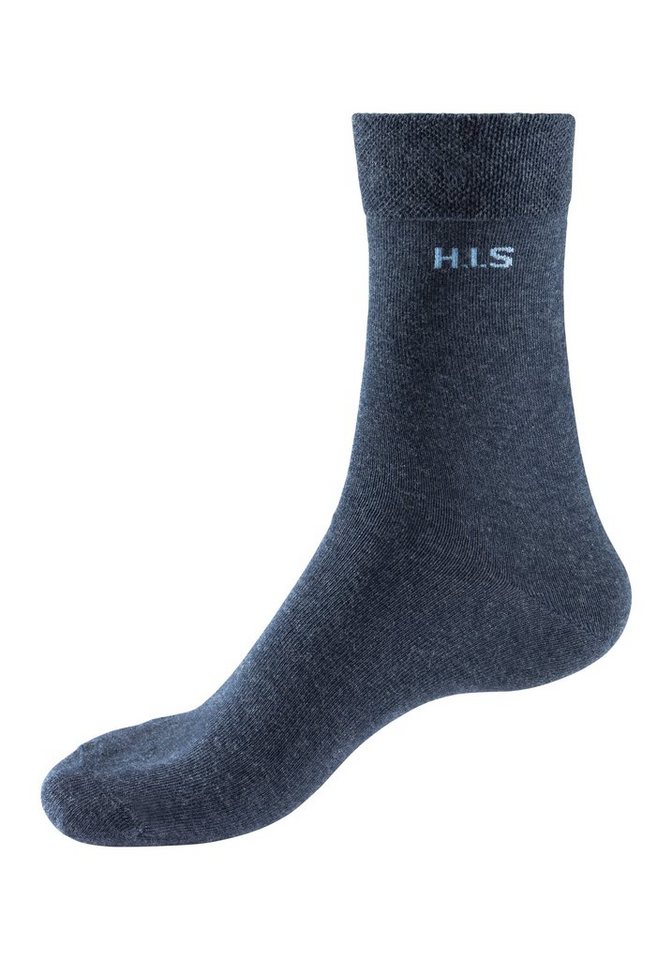 H.I.S Socken Herren Basic Comfort Socken (Packung, 4-Paar, Gr. 43-46 bis 47-48) mit druckfreiem Bündchen – Bild 4 von 5
