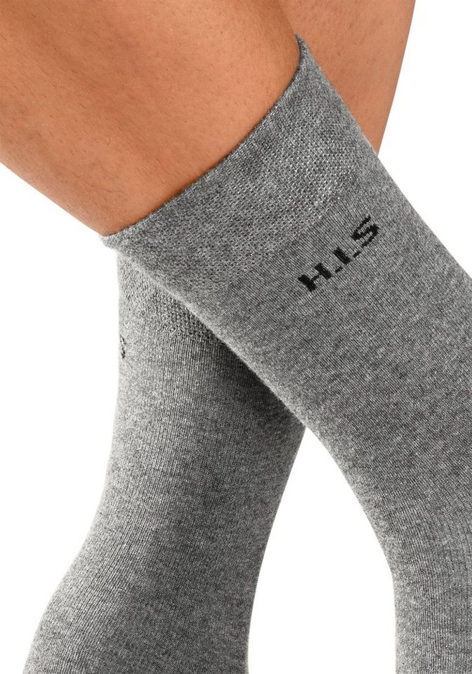 H.I.S Socken Herren Basic Comfort Socken (Packung, 4-Paar, Gr. 43-46 bis 47-48) mit druckfreiem Bündchen – Bild 4 von 5
