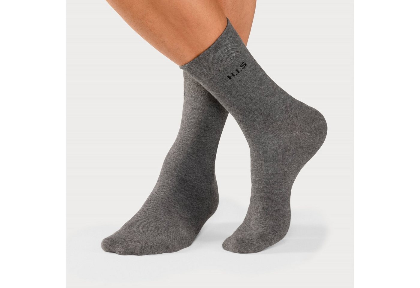 H.I.S Socken Herren Basic Comfort Socken (Packung, 4-Paar, Gr. 43-46 bis 47-48) mit druckfreiem Bündchen – Bild 3 von 5
