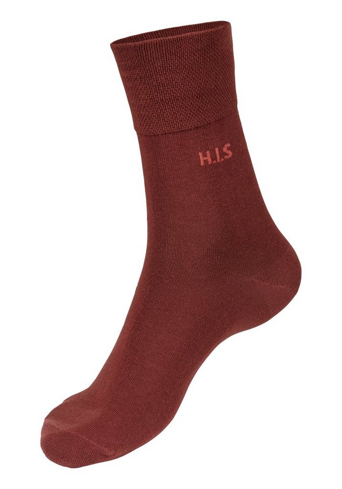 H.I.S Socken Herren Basic Strümpfe Atmungsaktive Baumwolle, Männersocken Business (Packung, 12-Paar, Großpackung Crew Socken Gr. 39-42 bis 47-48) ohne einschnei – Bild 4 von 5