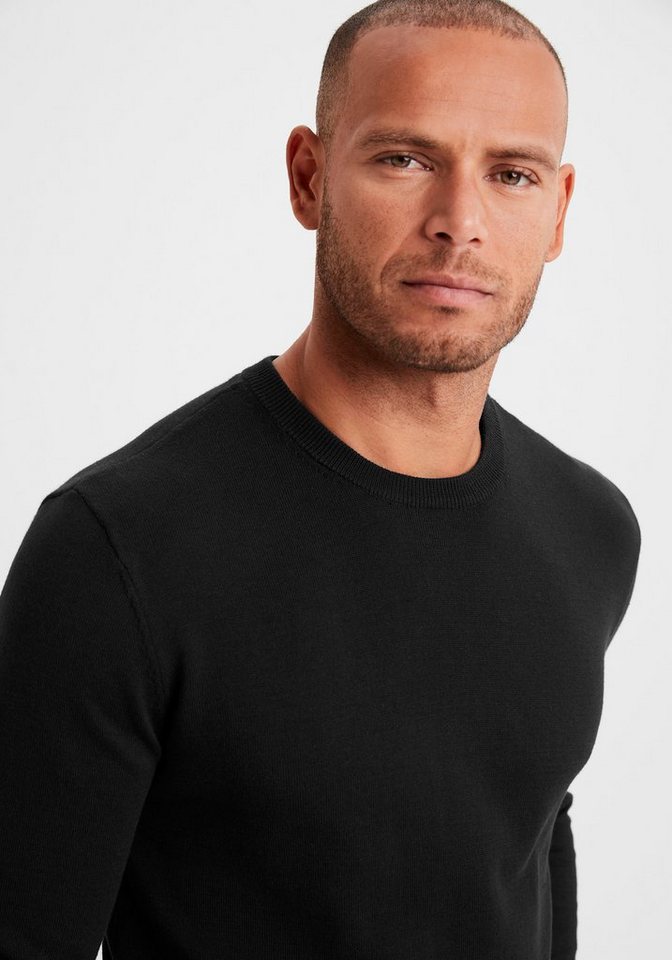 H.I.S Strickpullover Regular Fit, Langarm, Pullover aus Feinstrick, Baumwollmischung – Bild 4 von 5