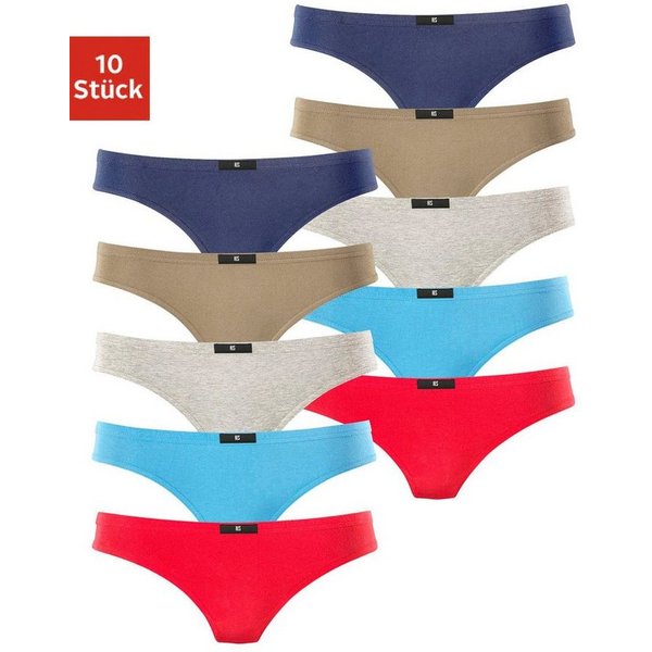 H.I.S String (10er-Pack) aus elastischer Baumwoll-Qualität