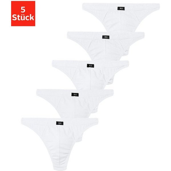 H.I.S String Herren Unterhose (Packung, 5-St) in Baumwollstretch-Qualität