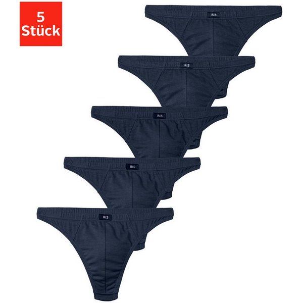H.I.S String Herren Unterhose (Packung, 5-St) in Baumwollstretch-Qualität