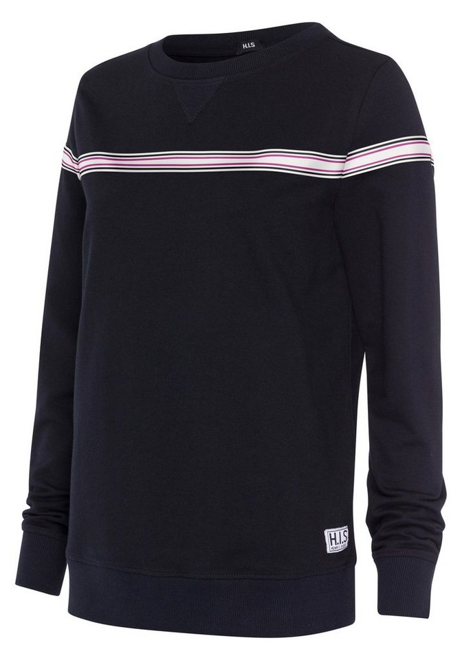 H.I.S Sweater mit kontrastfarbigem Tape, Loungewear – Bild 5 von 5