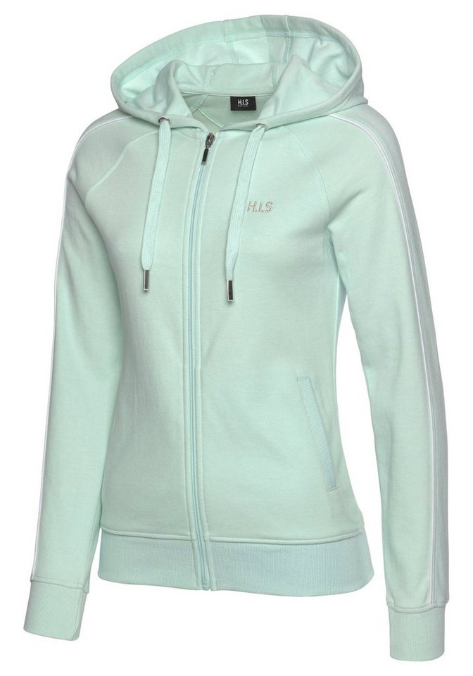 H.I.S Sweatjacke mit Piping an den Ärmeln, Loungeanzug – Bild 5 von 5