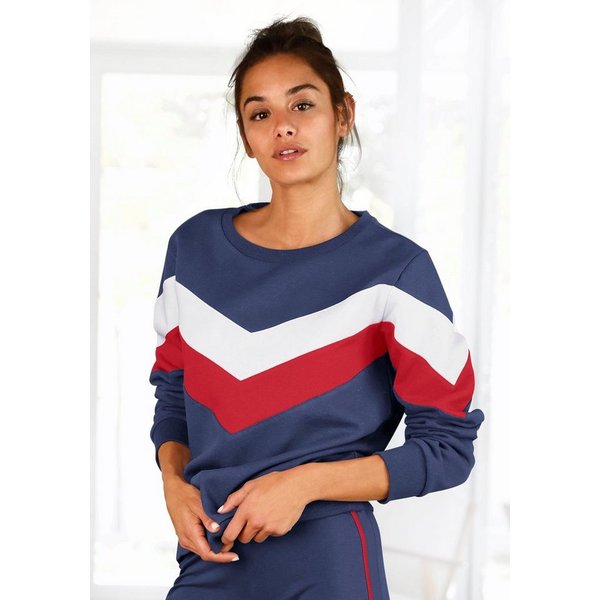H.I.S Sweatshirt im Colorblock-Design, Loungewear
