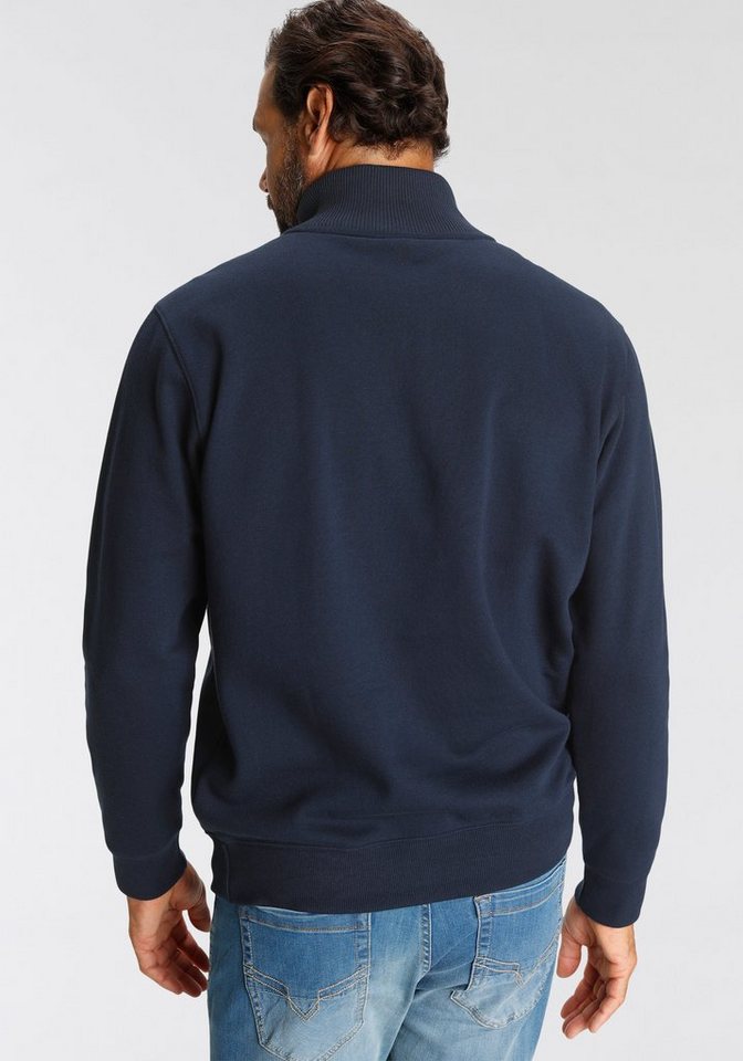 H.I.S Sweatshirt unifarben, aus dehnbarer Sweatware, mit Logostickerei – Bild 3 von 5