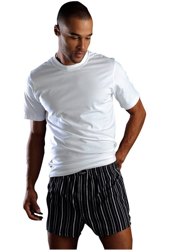 H.I.S T-Shirt, Unterziehshirt (3er-Pack) unifarben, Rundhalsausschnitt, aus Baumwolle – Bild 3 von 4