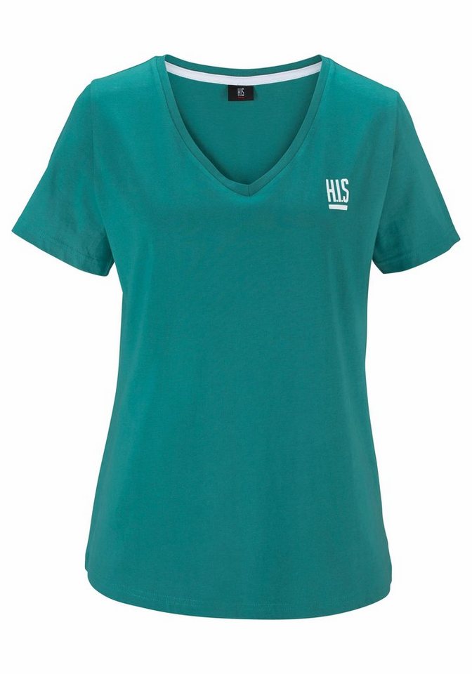 H.I.S T-Shirt Essential-Basics (3er-Pack) figurumspielender Schnitt, aus Baumwolle – Bild 5 von 5