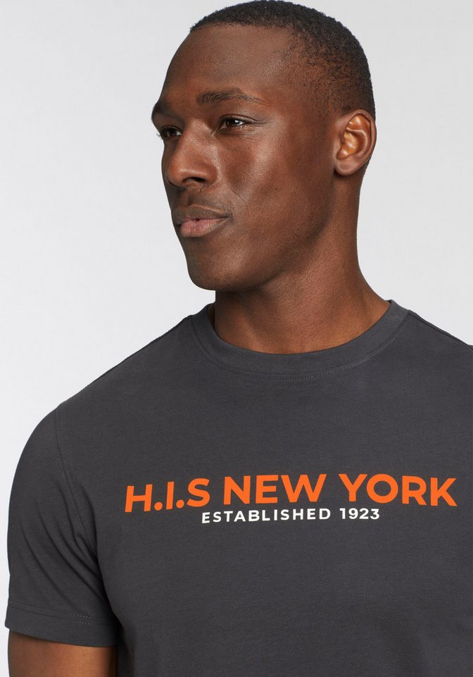 H.I.S T-Shirt Mit großem Frontprint – Bild 4 von 5