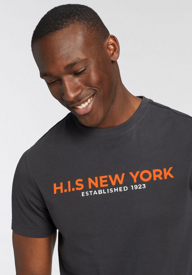 H.I.S T-Shirt Mit großem Frontprint – Bild 5 von 5