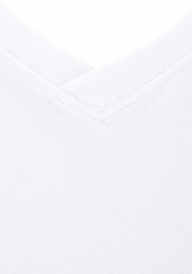 H.I.S T-Shirt mit V-Ausschnitt, V-neck, Unterziehshirt (3er-Pack) unifarben, V-neck, aus Baumwolle – Bild 4 von 5