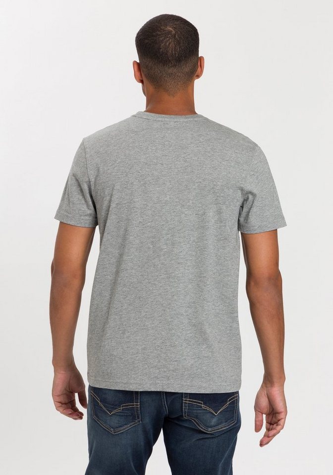 H.I.S T-Shirt (Packung, 3-tlg., 3er-Pack) schmal geschnitten, bedrucktes Design, aus 100% Baumwolle – Bild 5 von 5