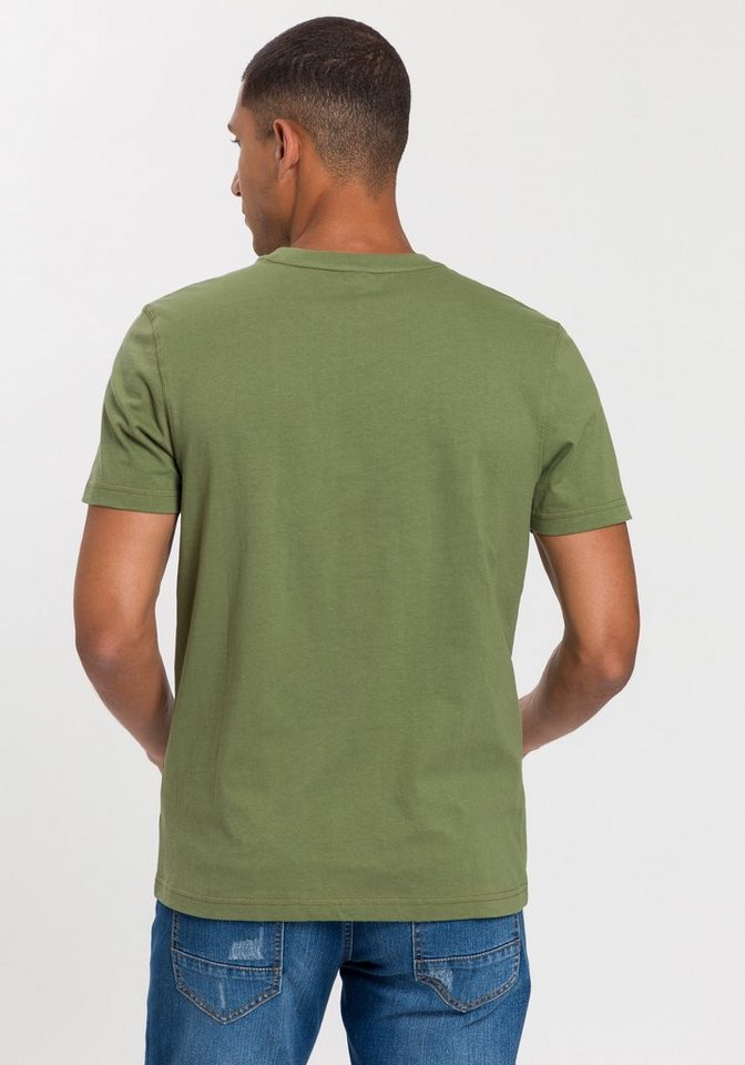 H.I.S T-Shirt (Packung, 3-tlg., 3er-Pack) schmal geschnitten, bedrucktes Design, aus 100% Baumwolle – Bild 5 von 5