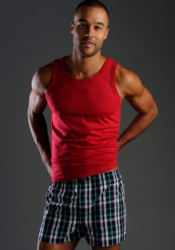 H.I.S Tanktop, Unterziehshirt, Unterhemd für Herren (3er-Pack) unifarben, Rundhalsausschnitt, aus Baumwolle – Bild 3 von 5