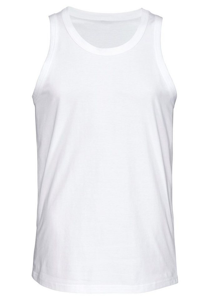 H.I.S Tanktop, Unterziehshirt, Unterhemd für Herren (3er-Pack) unifarben, Rundhalsausschnitt, aus Baumwolle – Bild 4 von 5