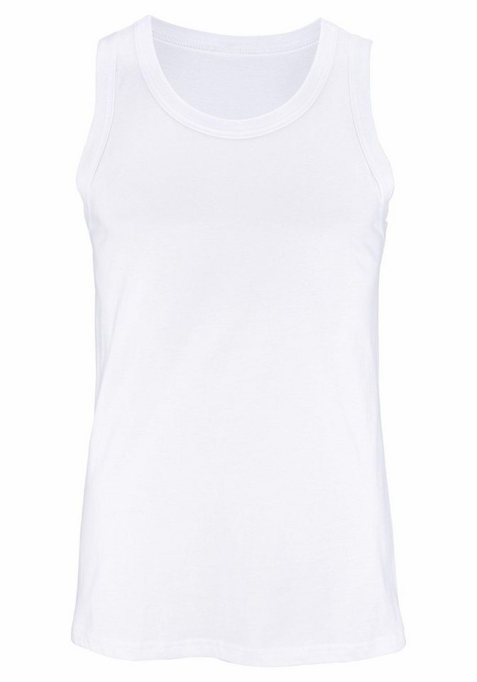 H.I.S Tanktop, Unterziehshirt, Unterhemd für Herren (3er-Pack) unifarben, Rundhalsausschnitt, aus Baumwolle – Bild 3 von 5
