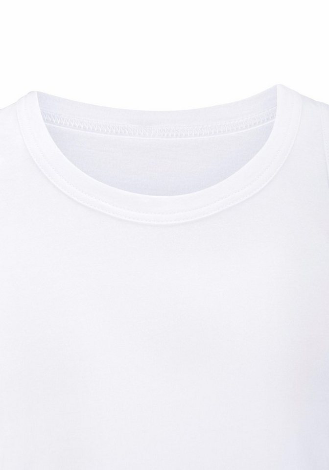 H.I.S Tanktop, Unterziehshirt, Unterhemd für Herren (3er-Pack) unifarben, Rundhalsausschnitt, aus Baumwolle – Bild 4 von 5