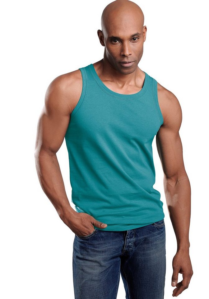 H.I.S Tanktop, Unterziehshirt, Unterhemd für Herren (3er-Pack) unifarben, Rundhalsausschnitt, aus Baumwolle – Bild 2 von 5