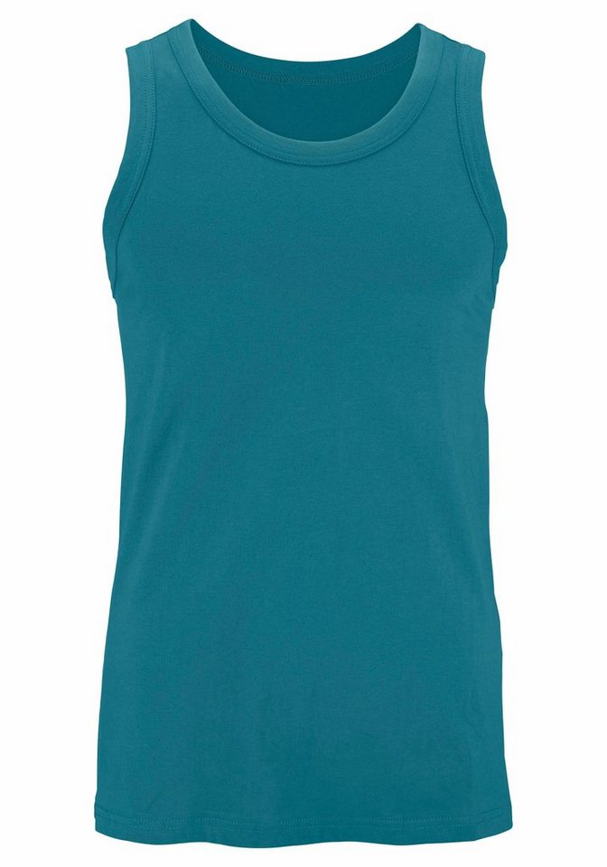 H.I.S Tanktop, Unterziehshirt, Unterhemd für Herren (3er-Pack) unifarben, Rundhalsausschnitt, aus Baumwolle – Bild 4 von 5