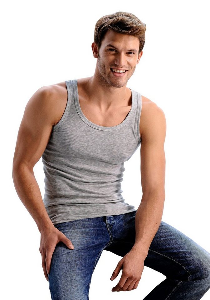 H.I.S Tanktop Feinripp (Packung, 3-tlg) aus weicher Baumwollqualität – Bild 2 von 4