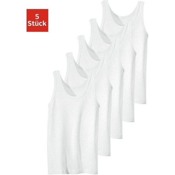 H.I.S Unterhemd (Packung, 5-St) unifarben, Tanktop, Feinripp-Qualität