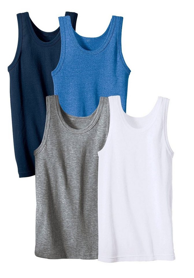 H.I.S Unterhemd (Packung, 4-St) unifarben, Tanktop, Feinripp-Qualität – Bild 2 von 3