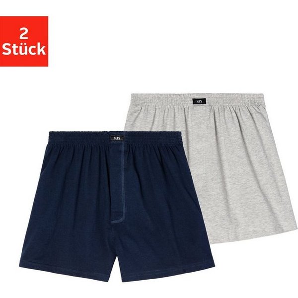 H.I.S Weiter Boxer (Packung, 2-St) aus weicher Single Jersey Ware