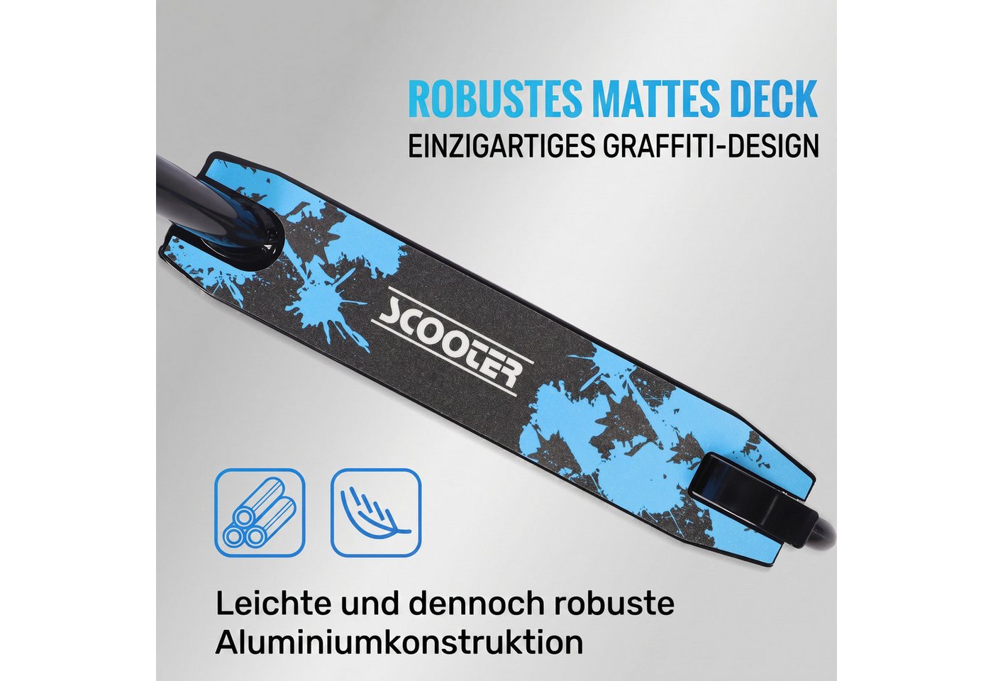 H.yeed Stuntscooter 360° Lenkung, Freestyle Stunt Scooter mit ABEC-9 Kugellager, für Jungen, Mädchen, Jugendliche ab 6 Jahren – Bild 5 von 5