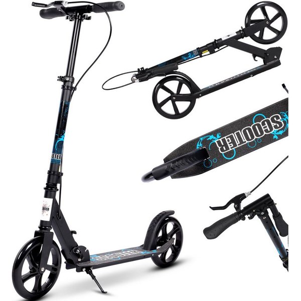 H.yeed Tretroller Kick Scooter für Kinder, Jugendliche und Erwachsene, Höhenverstellbarer Cityroller für Jungen und Mädchen 8+