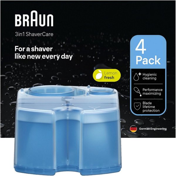 Braun Haarentferner-Set BRAUN 3-in-1 ShaverCare Reinigungskartuschen für hygienische