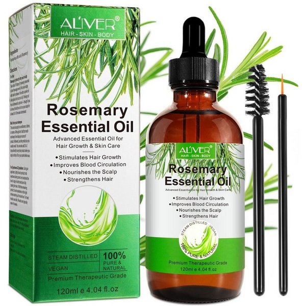 ALIVER Haaröl Rosmarinöl Ätherisches Haaröl Haarwachstum Bio Vegan 120ml Aliver, 1-tlg., veganes Produkt